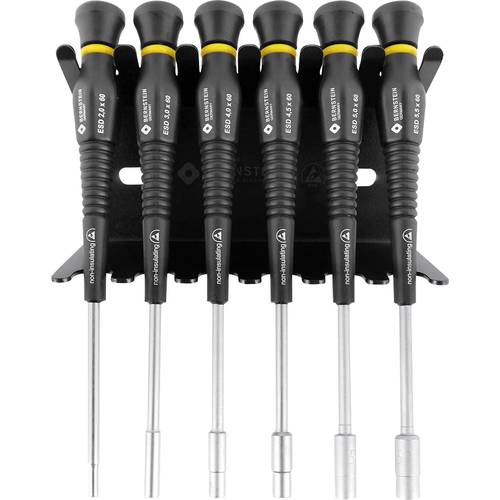 Thumbnail - Bernstein Tools for Electronics Bernstein Werkzeugfabrik ESD Schraubendreher-Set 6teilig Außen-Sechskant