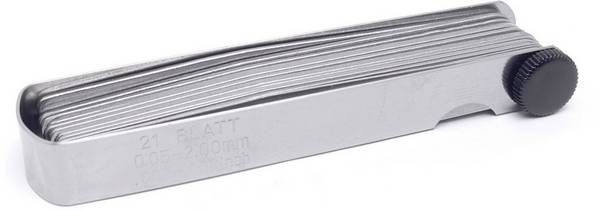 BERNSTEIN Tools for Electronics Bernstein Werkzeugfabrik 7-515 Fühlerlehre 2 mm (max) Anzahl Blätter: 21
