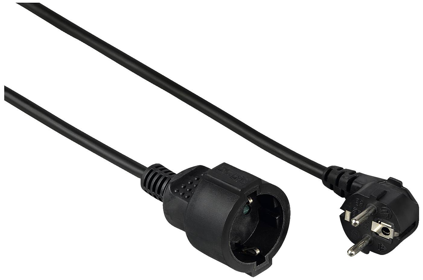 hama 00047871 Schutzkontakt-Verlängerungskabel Profi, 10 m, Schwarz