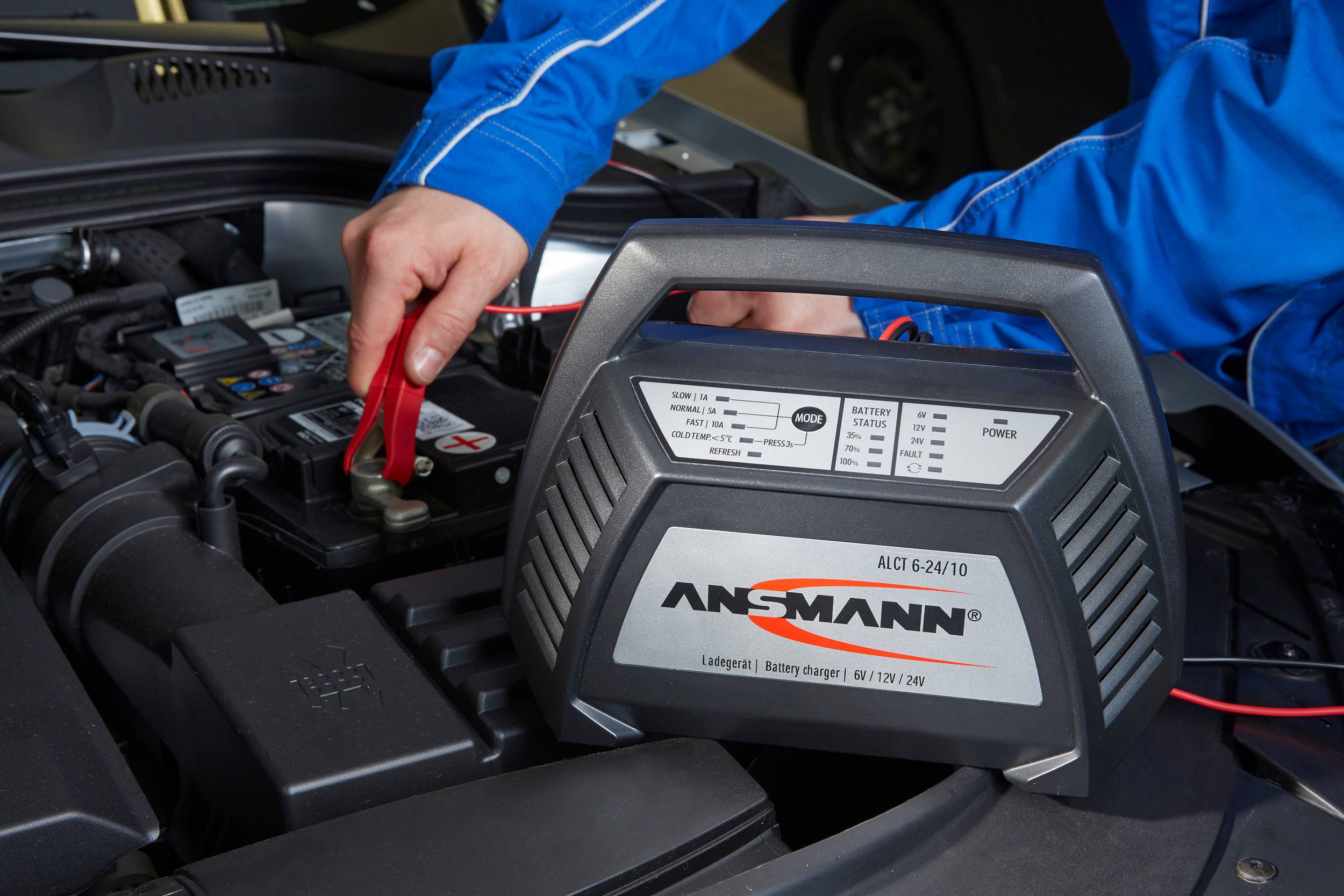 Ansmann ALCT 6-24/10 1001-0014-510 Werkstattladegerät 6 V, 12 V, 24 V 10 A-3