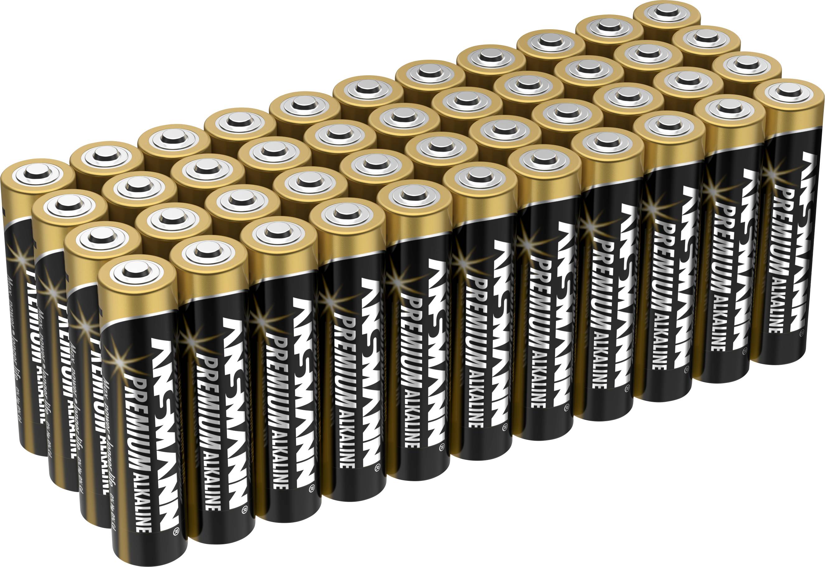 ANSMANN Micro (AAA)-Batterie Alkali-Mangan Ansmann LR03 1.5 V 44 St.