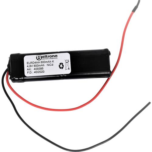 Beltrona ELRD4AA800 Notleuchten-Akku Kabel 4.8 V 800 mAh