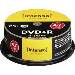 Image of Intenso 4111154 DVD+R Rohling 4.7 GB 25 St. Spindel