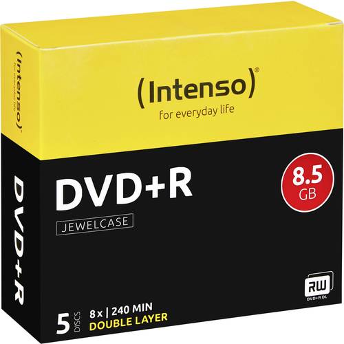 Thumbnail - Intenso 4311245 DVD+R DL Rohling 8.5 GB 5 St. Jewelcase