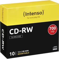 Image of Intenso 2801622 CD-RW Rohling 700 MB 10 St. Slimcase Wiederbeschreibbar
