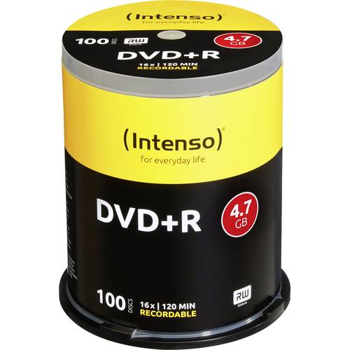 Thumbnail - Intenso 4111156 DVD+R Rohling 4.7 GB 100 St. Spindel