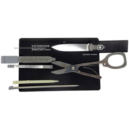 Victorinox SwissCard 0.7133.T3 Taschenwerkzeug-Set Anzahl Funktionen 10 Grau