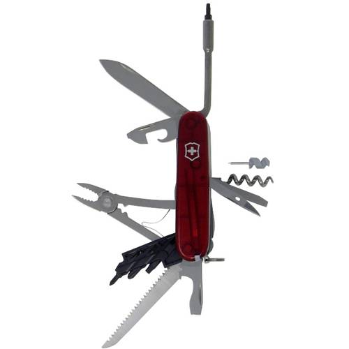 Victorinox CyberTool 41 1.7775.T Schweizer Taschenmesser Anzahl Funktionen 41 Rot (transparent)