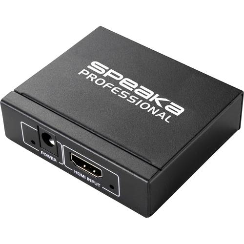 SpeaKa Professional 2 Port HDMI-Splitter 3D-Wiedergabe möglich 1920 x 1080 Pixel Schwarz