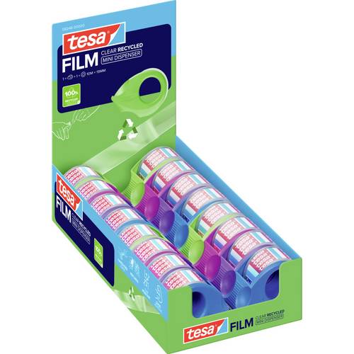 tesa 58248-00000-02 tesafilm ecoLogo® Dunkelgrün, Hellgrün, Violett, Blau 1 St.