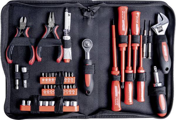 Brüder Mannesmann M29044 Werkzeugset Elektriker in Tasche 45teilig