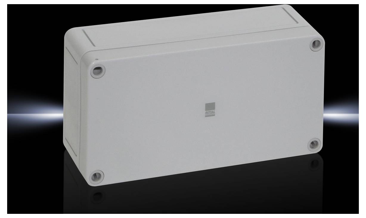 Rittal PK 9512.000 Installatiebehuizing 180 x 94 x 57 Polycarbonaat Grijs-wit (RAL 7035) 2 stuk(s)