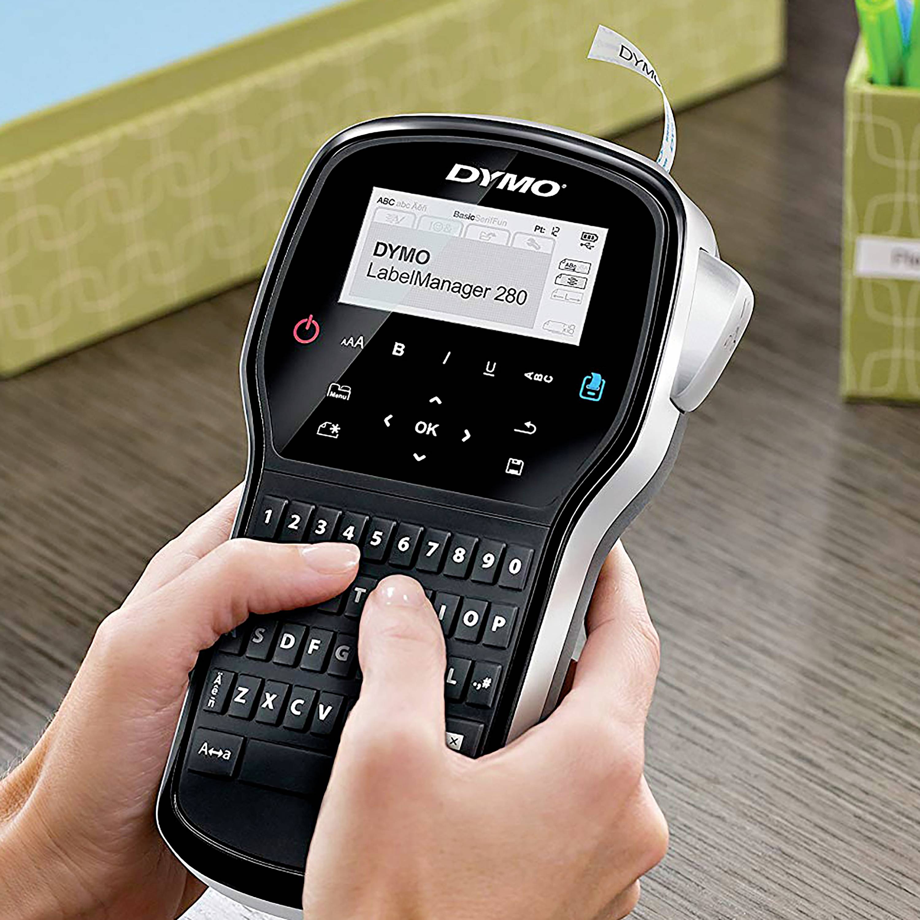 DYMO LabelManager 280 Beschriftungsgerät Geeignet für Schriftband: D1 6 mm, 9 mm, 12 mm-4