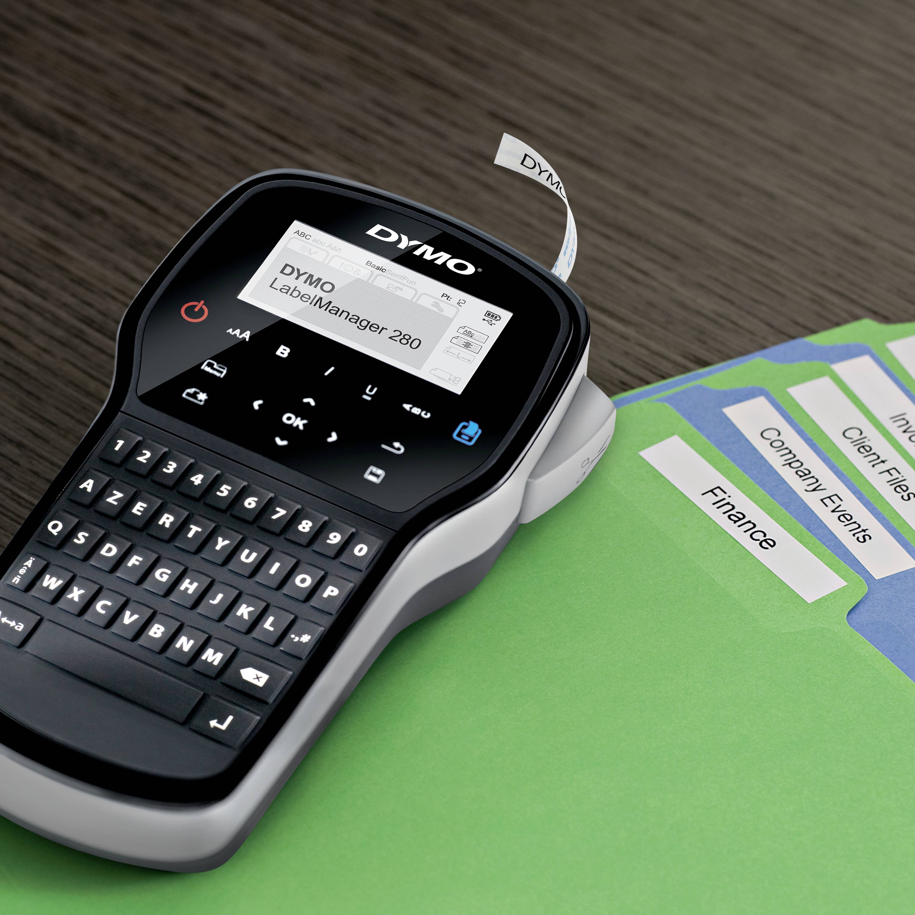 DYMO LabelManager 280 Beschriftungsgerät Geeignet für Schriftband: D1 6 mm, 9 mm, 12 mm-8