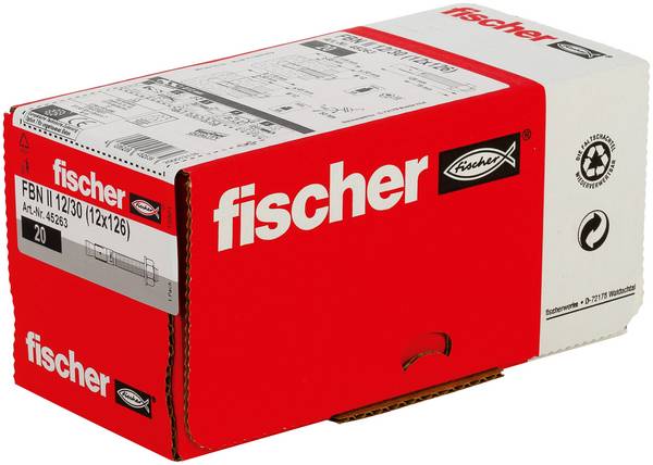 Fischer 45263 FBN II 12/30 Bolzenanker 126 mm 12 mm 20 St.