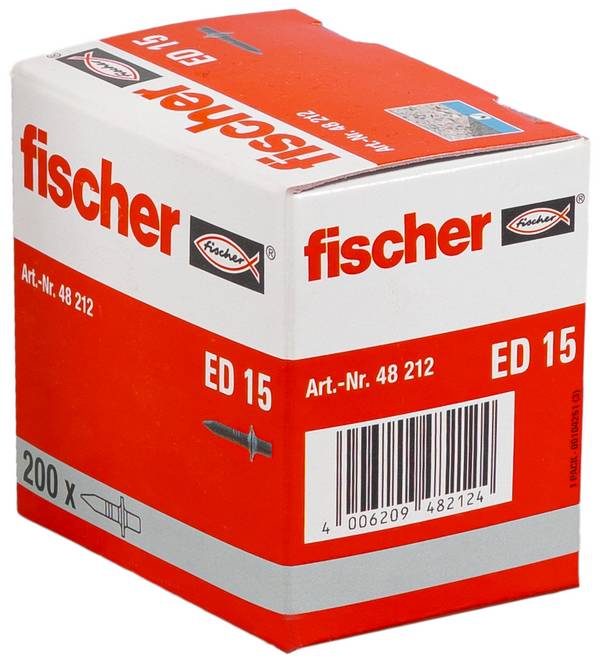 Fischer  48212 Einschlagnägel   Stahl  200 St.