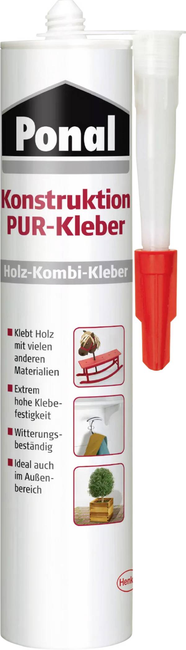 Ponal Konstruktions PUR-Kleber Holzleim PEK6N 530 g