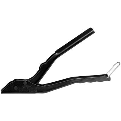 Schwarze manuelle Metallhandseamer mit langen Griffen und gebogener Backe, verwendet zum Biegen von Blechen.