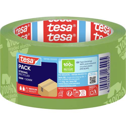 tesa ECO & STRONG 58156-00000-00 Packband tesapack® Grün (L x B) 66 m x 50 mm 1 St.
