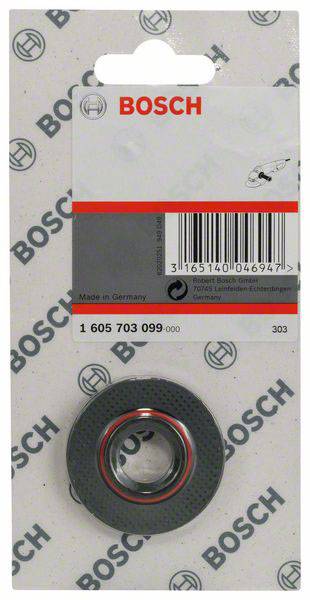 Verpackung eines Bosch-Ersatzteils mit Sichtfenster, das ein schwarzes Teil mit Metallring zeigt. Artikelnummer und Barcode oben.