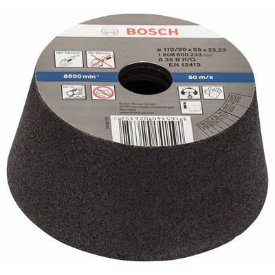 Bosch Accessories 1608600233 Schleiftopf, konisch-Metall/Guss 90 mm, 110 mm, 55 mm, 36 Bosch   1 St.