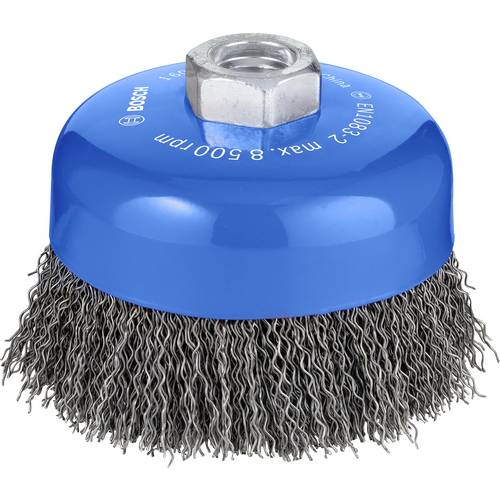 Bosch Accessories Bosch Accessories Topfbürste, Stahl, gewellter Draht, 100 mm, 0,5 mm, 8500 U/ min, M 14 Bosch Power To...