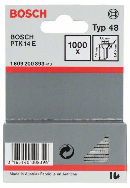 BOSCH Nagel Typ 48, 1,8 x 1,45 x 14 mm 1000 St. 1609200393 (1609200393)