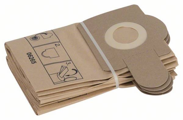 Papierfilterbeutel, passend zu PAS 11-21, PAS 12-27 und PAS 12-27 F Bosch Accessories 2605411150
