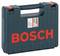 Schwarzer Koffer mit rotem 'BOSCH'-Logo, Tragegriff oben. Enthält Werkzeuge oder Zubehör der Marke Bosch.