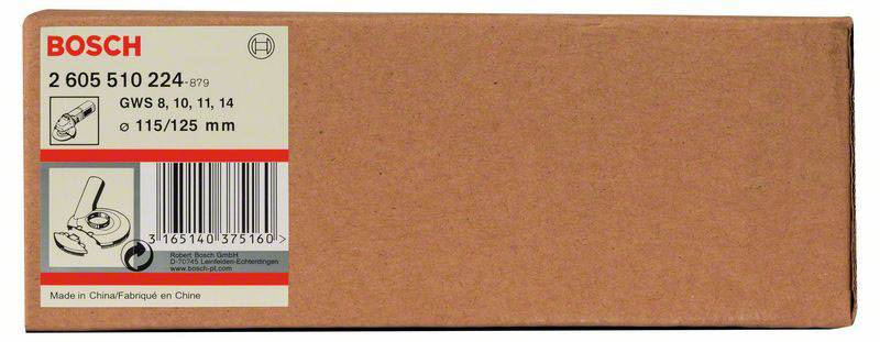 'Bosch 2 605 510 224' Scheibenverpackung mit Symbolen für Schleifscheibe, geeignet für GWS-Modelle, Durchmesser 115/125 mm.
