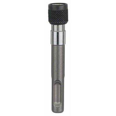Ein Bohrfutteradapter aus Metall, zylindrisch mit Rändelung am oberen Ende, geeignet für handgeführte Bohrmaschinen.