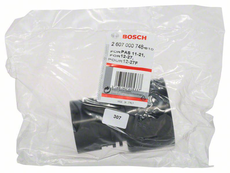 Eine verpackte Bosch-Staubsaugerdüse mit der Aufschrift 'Für PAS 11-21, FO/12-27, Pour 12-27F'.