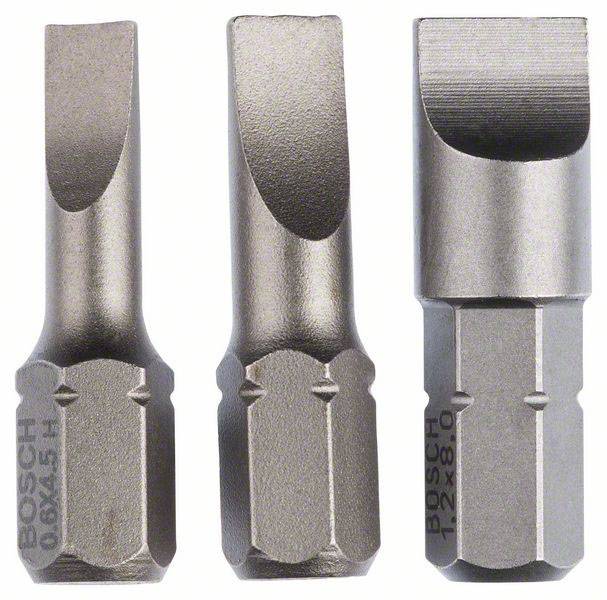 BOSCH Schlitz-Bit 4.5 mm, 5.5 mm, 8 mm extra hart D 6.3 3 St. (2607001750)
