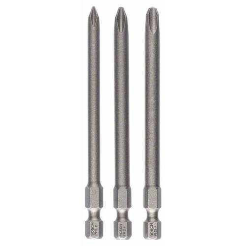 Bosch Accessories 2607001757 Kreuzschlitz-Bit PH 1, PH 2, PH 3 extra hart E 6.3 3 St.