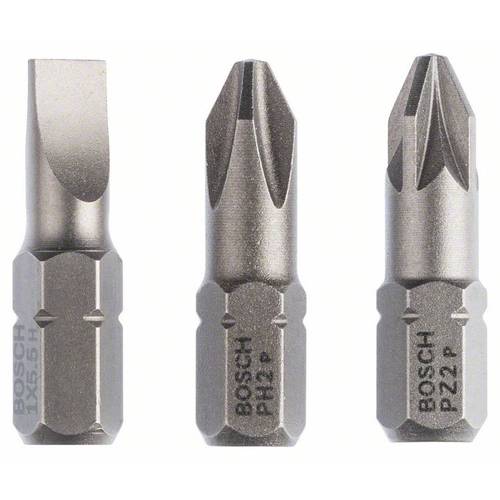 Bosch Accessories 2607001766 Bit-Set PH 2, PZ 2 extra hart D 6.3 3 St.