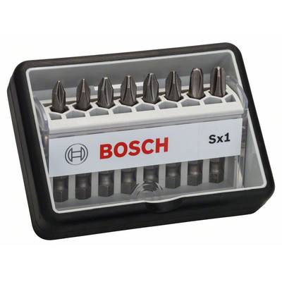 Bosch Accessories Robust Line 2607002556 Bit-Set 8teilig Kreuzschlitz Phillips 