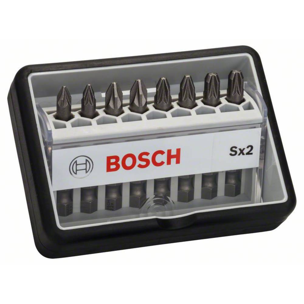 Bosch 2607002557 Schroefbitset Robust Line Sx Extra Hard, 8-delig, 49 mm, PZ