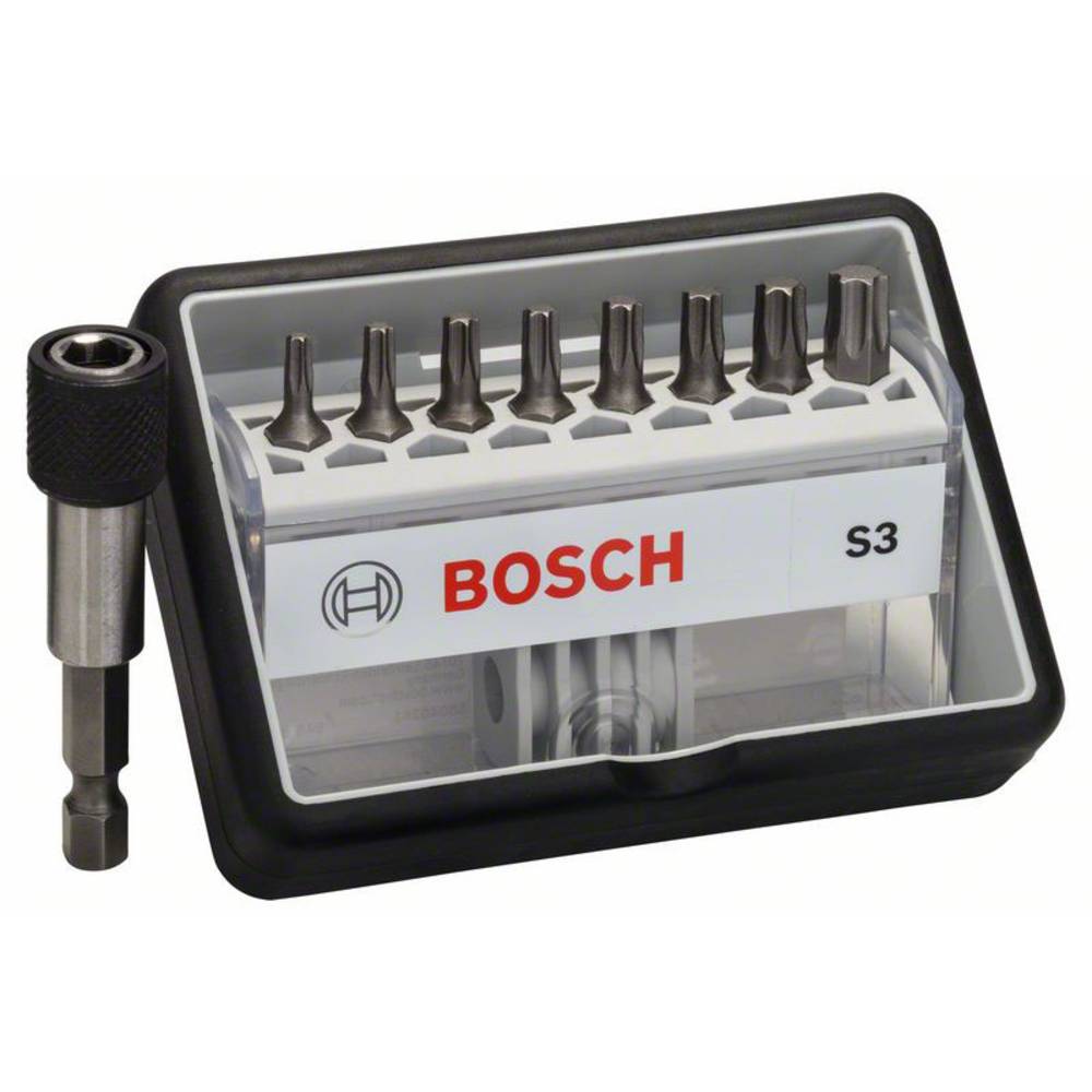 Bosch 2607002562 Schroefbitset Robust Line S Extra Hard, 8 + 1-delig, 25 mm, Torx
