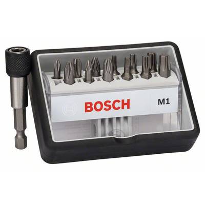 Bosch Accessories Robust Line 2607002563 Bit-Set 13teilig Kreuzschlitz Phillips, Kreuzschlitz Pozidriv, Innen-Sechsrund 