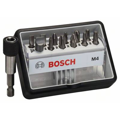 Bosch Accessories Robust Line 2607002566 Bit-Set 13teilig Schlitz, Kreuzschlitz Phillips, Kreuzschlitz Pozidriv, Innen-S