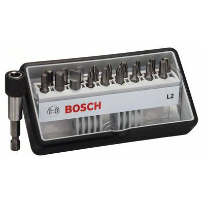 Bosch Accessories Robust Line 2607002568 Bit-Set 19teilig Schlitz, Kreuzschlitz Phillips, Kreuzschlitz Pozidriv, Innen-S
