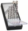 Bosch Accessories 2607010524 Hartmetall Beton-Spiralbohrer-Set 5teilig 4 mm, 5 mm, 6 mm, 8 mm, 10 mm Zylinderschaft 1 Set
