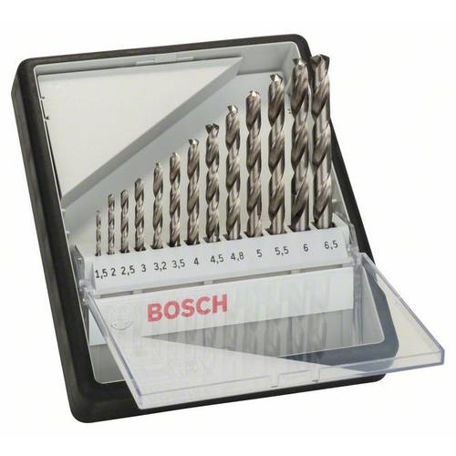 Bosch Accessories 2607010538 HSS Metall-Spiralbohrer-Set 13teilig geschliffen DIN 338 Zylinderschaft 1 Set
