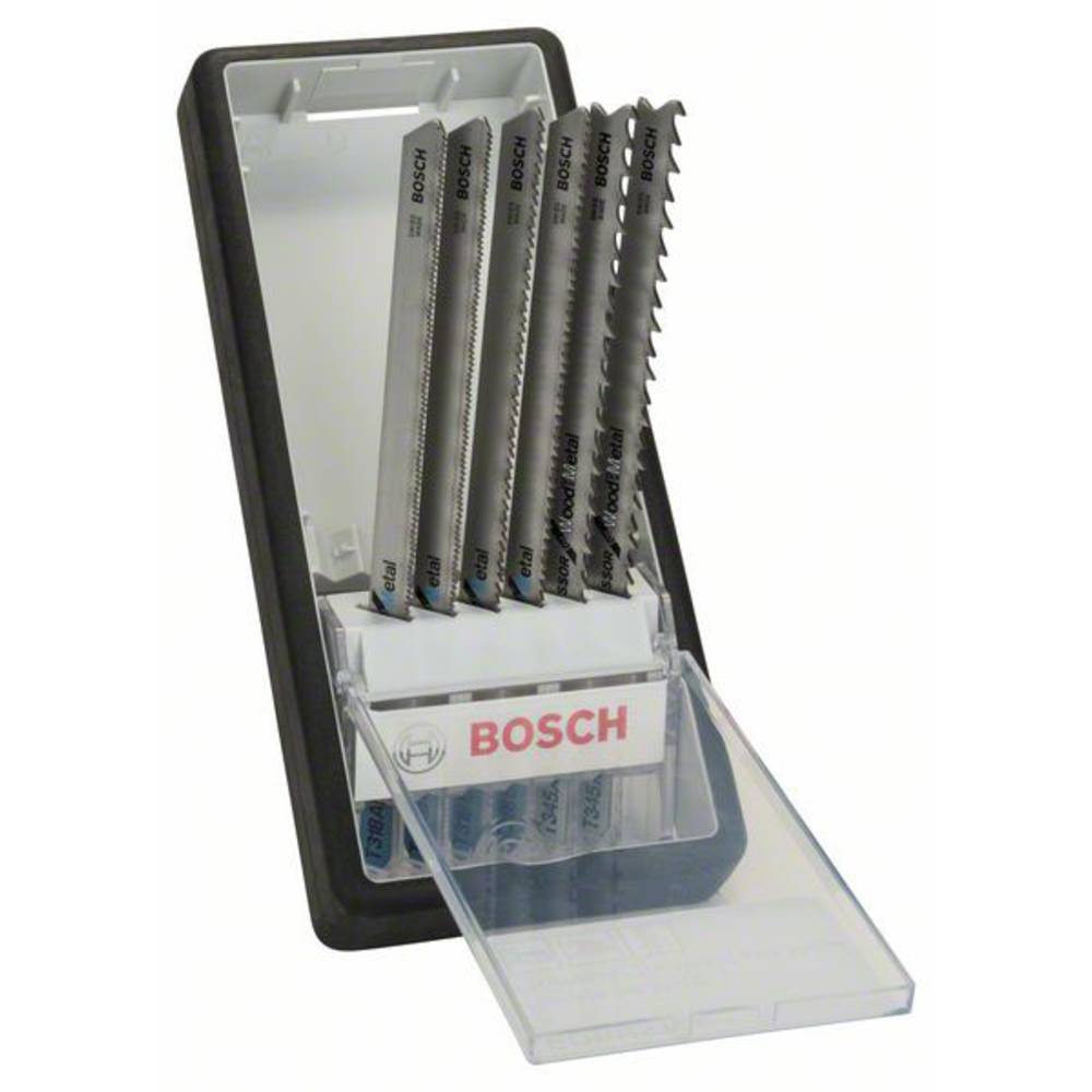 Decoupeerzagenset Robust Line, 6-delig, Metal Profile T-schacht Bosch 2607010573 zaagblad