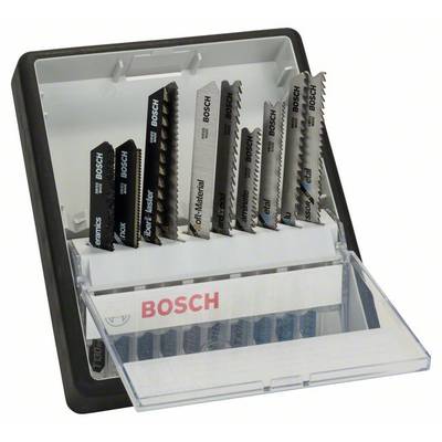 Bosch Accessories 2607010574 Stichsägeblatt-Set Robust Line Top Expert, T-Schaft, 10-teilig 1 Set