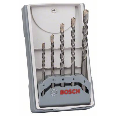 Bosch Accessories CYL-3 2607017080 Hartmetall Beton-Spiralbohrer-Set 5teilig 4 mm, 5 mm, 6 mm, 6 mm, 8 mm  Zylinderschaf