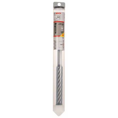 'Bosch Bohrer' im Paket, für Beton geeignet, Größe Ø 22 mm, SDS max, mit grauer Spiralform und Verpackung aus Kunststoff.