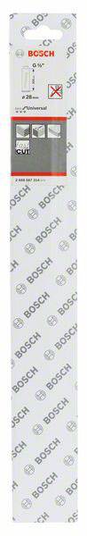 Verpackung von Bosch-Fuchsschwanz-Sägeblättern, geeignet für Holz und Metall, zeigt das Bosch-Logo und Produktdetails.