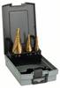 Bosch Accessories 2608587432 HSS Stufenbohrer-Set 3teilig TiN 3-Flächenschaft 1 Set