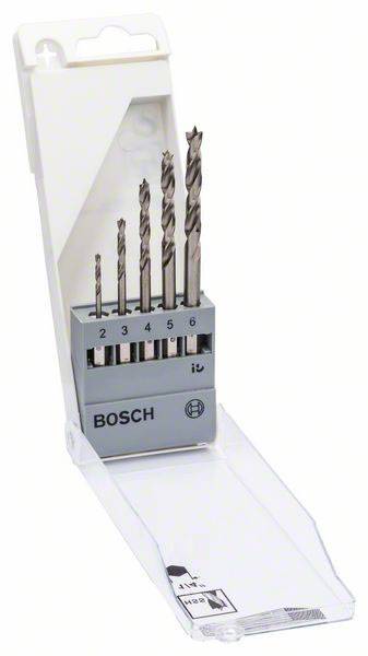BOSCH Holz-Spiralbohrer-Set 5teilig 2608595525 1/4\" (6.3 mm) 1 Set (2608595525)